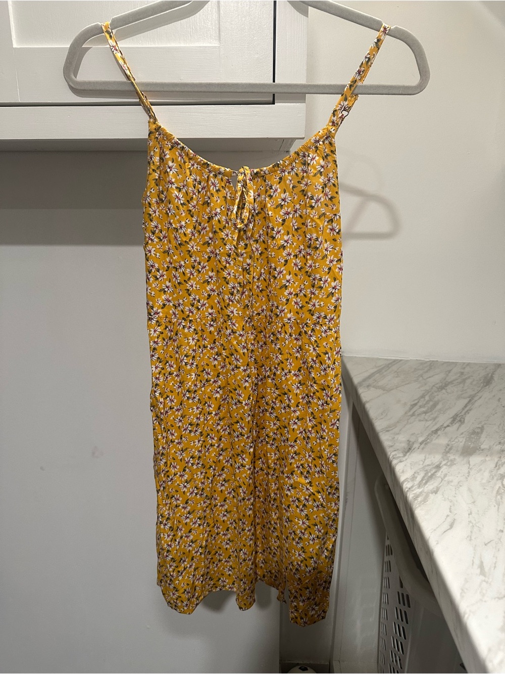 Hollister Yellow Floral Slip Dress